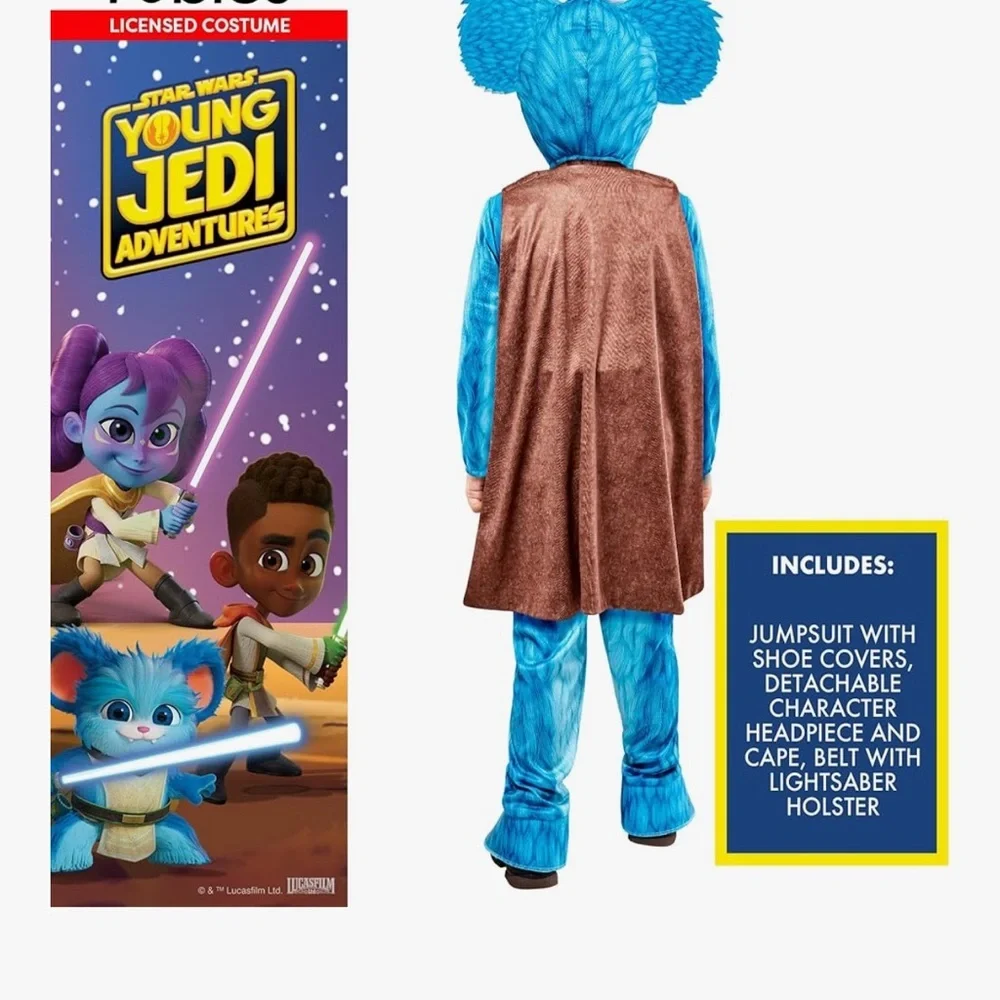 Nubs Young Jedi Deluxe kostuum voor jongens en meisje - Picture 2 of 3